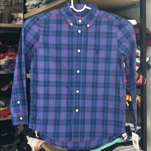 Boys long sleeve button down Ralph Lauren shirt
